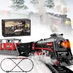 Train Set Christmas Train Set Light and Musical Sounds, Electric Train kids Toy