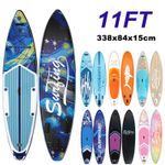 11FT Stand Up Paddle Board Inflatable SUP Complete Kit Surfboard 335x84x15cm