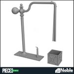 Model Railway layout scenery Water Crane & overflow tank 1:120 TT Gauge