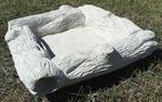 Square Stone Log Bird Bath Bowl Top Only Replacement 30cm 7kg