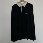 Guinness Beer Rugby Style Cotton Jersey Long Sleeve Shirt Black White Size 4XL