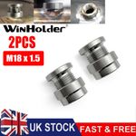 2X Exhaust Lambda Boss Nut Weld on / in Steel M18 x 1.5 O2 Oxygen Sensor Bung