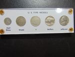 US Type Nickels Plastic Display Case