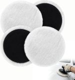 4Pcs Wool Polishing Pads 125 mm Lambswool Polishing Discs 5 Inch Nylon Backed