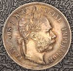 1884 Austria 1 Florin **Incredibly Beautiful Toned Example**