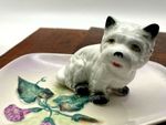 Antique Small White Porcelain Dog Figurine
