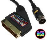 Atari ST High Quality Gold Plated RGB Scart Lead Video Cable TV AV Lead 2mtr
