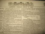 Original The Times Newspaper 1834 Edition one per bid 180 year old Georgian news