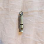 Vintage English Metal General Service Whistle, Working Unmarked Policeman? GC