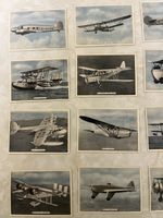 ARDATH LARGE CIGARETTE CARDS FIGHTING & CIVIL AIRCRAFT 1936