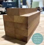 Planed Iroko Hardwood Offcuts - Craft Wood, Turning & Joinery Timber, Lot B12
