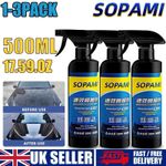1/2/3PCS Sopami Car Coating Spray, Sopami Quick Effect Coating Agent 500ML