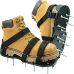 Lawn Aerator Shoes with Dual Straps On Instep Heavy Duty Spiked Aerating Sandals
