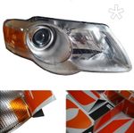 US design film for headlight indicators VW Passat B6 3C left/right style small