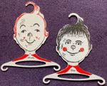Pair of Rare Unused 1960s Max and Moritz W. German Character Hangers