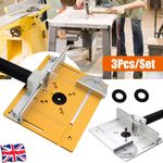 Router Table Insert Plate Electric Wood Milling Flip Board Miter Guide Aluminium