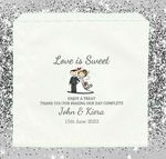 Personalised Wedding Sweet Bags, Brown or White