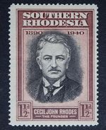 SOUTHERN RHODESIA SG55a 1940 1½d Cecil John Rhodes, Recut Collar, Mint UMM