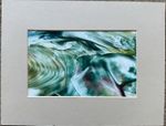 Ripples of Jade By M. Newell Original Encaustic Artwork 11*9” Mounted