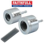 Faithfull Copper Pipe Cleaning Tool 15mm & 22mm For Drill & Spares