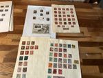 GB QV 1d Penny Black Stamp + 1d reds and Qv stamps h40