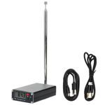 FM Transmitter LCD Frequency Display Stereo Broadcast Transmitter With 1M