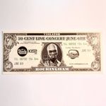 50 CENT - Promo Bank Note Merch - Live Concert 6 JUNE 2004 Rockingham Ticket