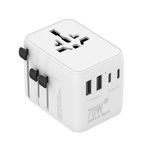 VOLTOZ Universal Travel Adapter,70W GaN Travel Plug with UK/EU/AU/US Plug
