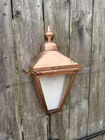 Outdoor Hardwired Copper Wall Lantern Light, X 4 Wall Mounted, 51cm x 29cm
