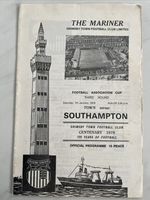 Grimsby Town Vs Southampton FA Cup January 1978 Football Programme