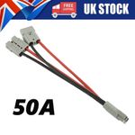 50 Amp Anderson Plug Cable Y Connector Harness Adaptor Splitter Extension Wiring