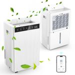 20 L Large Dehumidifier Portable Quiet Home Air Dryer for Mould Moisture Damp UK