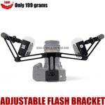 Adjustable Twin Flash Bracket for Macro Dental Photography SLR DSLR Cameras
