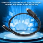 8 Pin Mini Din To USB 8 Pin Din Female To USB Cable Writing Frequency Cable PVC