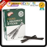 Barratt Bassetti Hard Sticks Liquorice Retro Candy Sweets 75 Count (Pack of 1)