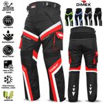 Dimex Motorcycle Waterproof Cordura Textile Motorbike Trousers Pants CE Armours