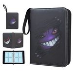Card Binder 4 Pocket Holder 400 Cards Compatible with Game Cards,Christmas Gift#