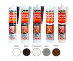 General Purpose Silicone C3 Cartridge 280ml Sealant Clear White Brown Black Grey