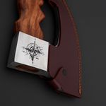 Hand Forged High Carbon Steel Pizza Cutter Axe  Gift For Hikers
