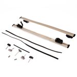 Dacia Duster QuickFix Roof Bars Roof Rails Matte Black Aluminium 75kg Capacity