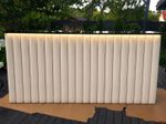 Mobile Bar 240cm LED Event Counter Ivory Padded | Ivory Channel