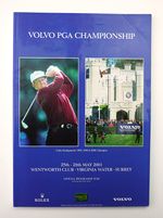 2001 VOLVO PGA CHAMPIONSHIP PROG - 43 x SIGNATURES - SEVE FALDO SCOTT LANGER Etc