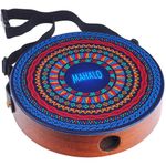 Mahalo Lap Top Cajon With Strap & Bag Circles Design