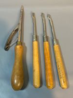 4 x Vintage Rug Making Tools Latch Hook Spring Tool
