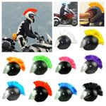 Motorcycle Adhesive Helmet Mohawk Hair Patches Skinhead Costume Wig Hairpiece UK
