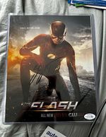 Grant Gustin The Flash (CW) Signed Promo Photo - ACOA Authenticated.