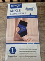 NEWGO Ankle Ice Pack Wrap – Hot & Cold Therapy for Ankle & Foot Pain Relief.