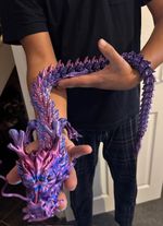 INCREDIBLY Huge 90cm rainbow blue/purple/random 3DPrinted Articulated Dragon 3ft