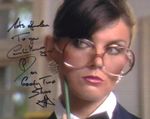 Adam Ant filming Goody Two Shoes video 8x10 photo signed by Caroline Munro - No2