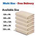 Cotton Dust Sheets | Dust Sheets for Decorating | Large Sheets | Free Delivery